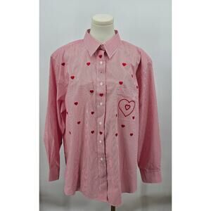 Vintage Get Lucky USA‎ Heartthrob Button Up